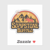 Buffalo Soapstone, Alaska Sticker (Vel)