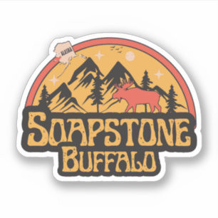 Buffalo Soapstone, Autocollant Alaska