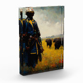 Buffalo Soldaat, buiten I Fotoblokken (Links)