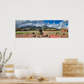 Buffalo Soldaat op Edge of Old Post - 12x36 Poster (Keuken)