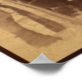 Buffalo Soldaten Amerikaanse Westerne grens met zw Poster (Hoek)