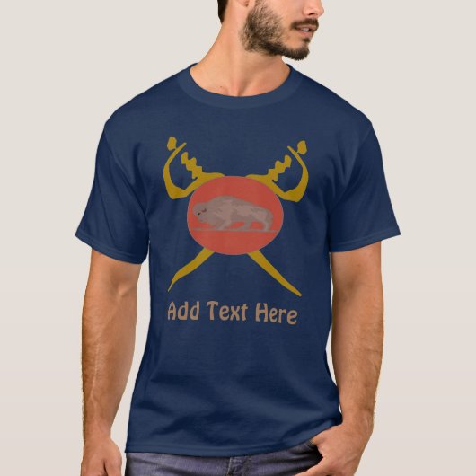 Buffalo Soldier Design tekst toevoegen T-shirt (Voorkant)