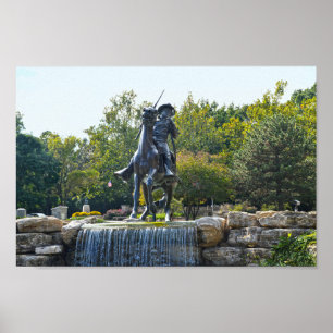 Buffalo Soldier Monument, Fort Leavenworth, Kansas Poster