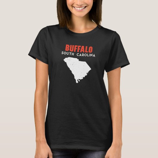 Buffalo South Carolina USA State America Travel T-shirt (Voorkant)