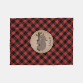 Buffalo Spatslang Beer Kinder flessenbak Fleece Deken (Voorkant (Horizontaal))