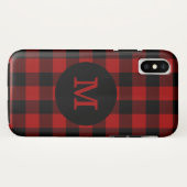 Buffalo speldenmonogram Case-Mate iPhone case (Achterkant (horizontaal))