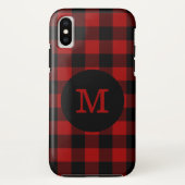Buffalo speldenmonogram Case-Mate iPhone case (Achterkant)