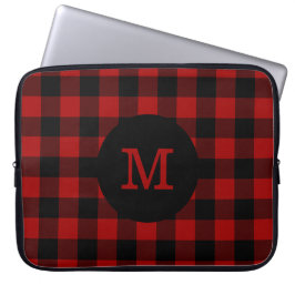 Buffalo speldenmonogram laptop sleeve
