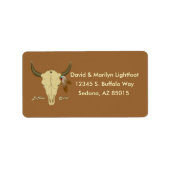 Buffalo spirietadreslabel etiket (Voorkant)