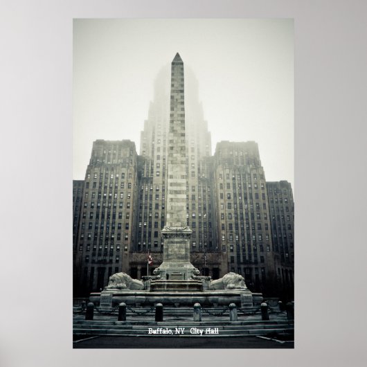 Buffalo, stadhuis NY Poster (Voorkant)
