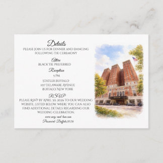 Buffalo Statler Details Invitation Insert Informatiekaartje