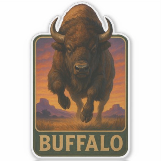Buffalo Sticker (Voorkant)