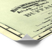 Buffalo Street Map, 1892 Poster (Hoek)