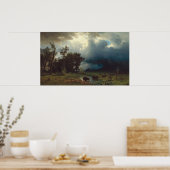 Buffalo Trail - Albert Bierstadt Poster d'art (Cuisine)