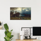 Buffalo Trail - Albert Bierstadt Poster d'art (Bureau à domicile)