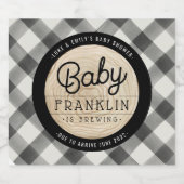 Buffalo van het Baby shower van de hefboom Bier Etiket (Enkel label)