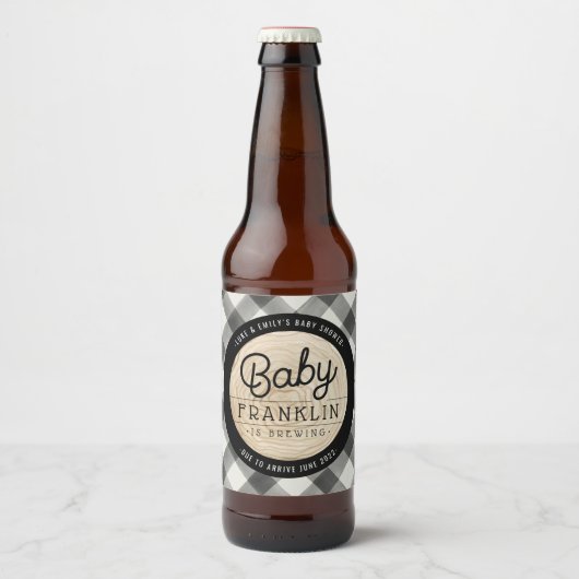 Buffalo van het Baby shower van de hefboom Bier Etiket (Voorkant)