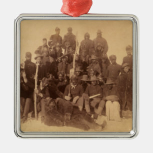 Buffalo Warriors: Amerikaanse zwarte cavalerie Metalen Ornament