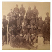 Buffalo Warriors: Amerikaanse zwarte cavalerie Tegeltje (Voorkant)