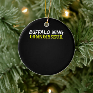 Buffalo Wing geobsedeerd advies BBQ Chicken Wing B Keramisch Ornament
