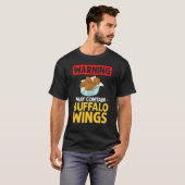 Buffalo Wings Fried Chicken Hot Wing Sauce T-shirt (Voorkant volledig)