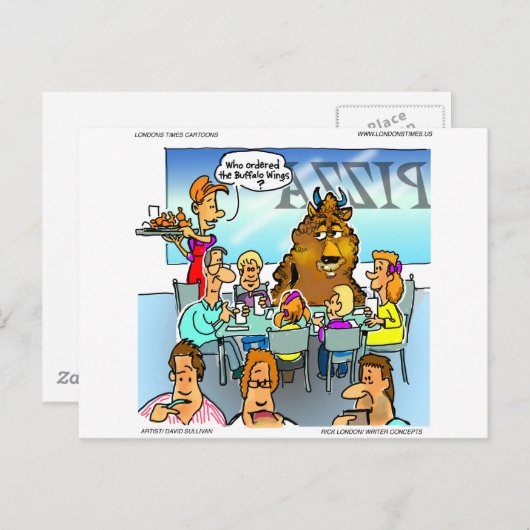 Buffalo Wings Funny Cartes Tee - shirts & Cadeaux (Devant / Derrière)