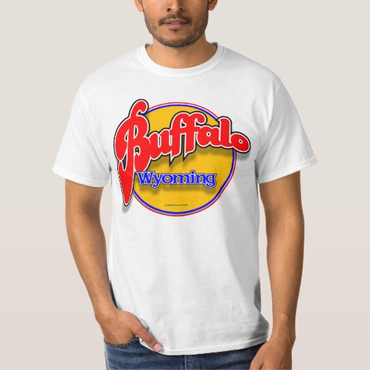 Buffalo WY goudswoop T-shirt (Voorkant)