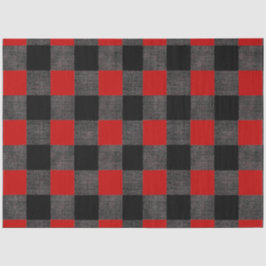 Buffalo zwart en rood controleren tissuepapier