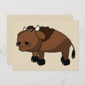 Buffel cartoon briefkaart (Voorkant / Achterkant)