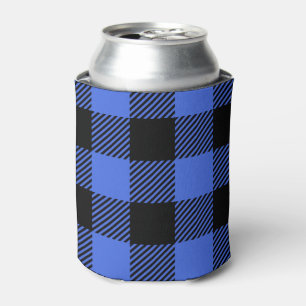 Buffel Check Blauw & Zwart Lumberjack Plaid Decor Blikjeskoeler