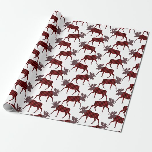 Buffel Check Moose Cadeaupapier (Uitgerold)