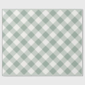 Buffel Check Sage Green Cadeaupapier (Vlak)