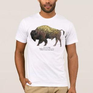Buffel die geniet van de New Mexico zon T-shirt