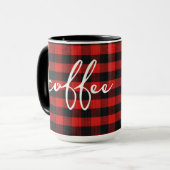 Buffel met koffie tekst mok (Voorkant links)