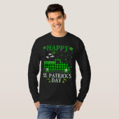 Buffel Plaid Groene Vrachtwagen Orka Fish St Patri T-shirt (Voorkant volledig)