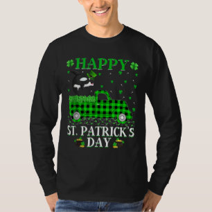 Buffel Plaid Groene Vrachtwagen Orka Fish St Patri T-shirt