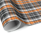 Buffel Plaid Halloween Patroon Cadeaupapier (Rol Hoek)