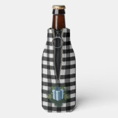 Buffel Plaid Kerstcadeau | Blauwe vakantie Flesjeskoeler (Fles Achterkant)