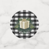 Buffel Plaid Kerstcadeau | Goud Confetti (Kleine voorkant)