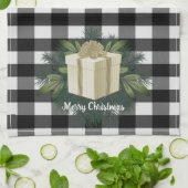 Buffel Plaid Kerstcadeau | Gouden vakantie Theedoek (Gevouwen)