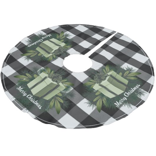 Buffel Plaid Kerstcadeau | Groen Kerstboom Rok (Gekanteld)