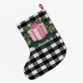 Buffel Plaid Kerstcadeau | roze Grote Kerstsok (Achterkant (Hangend))