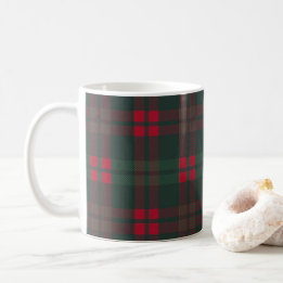 Buffel Plaid Kerstpatroon Groen Rood Zwart Koffiemok