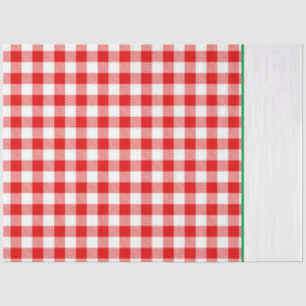 Buffel Plaid Kerstvakantie Two Tone Red Green Tissuepapier