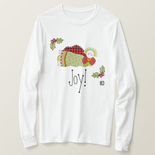 Buffel Plaid Land Kerst Engel T-shirt (Design voorkant)