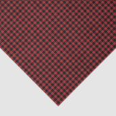 Buffel Plaid Rood Zwart Check Land Lumberjack Tissuepapier (Detail)