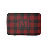 Buffel Plaid Rustiek Land Monogram Badmat (Voorkant)
