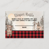 Buffel Plaid Woodland Luier Raffle Informatiekaartje (Voorkant)