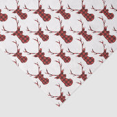 Buffel Red Plaid hert Tissuepapier (Detail)