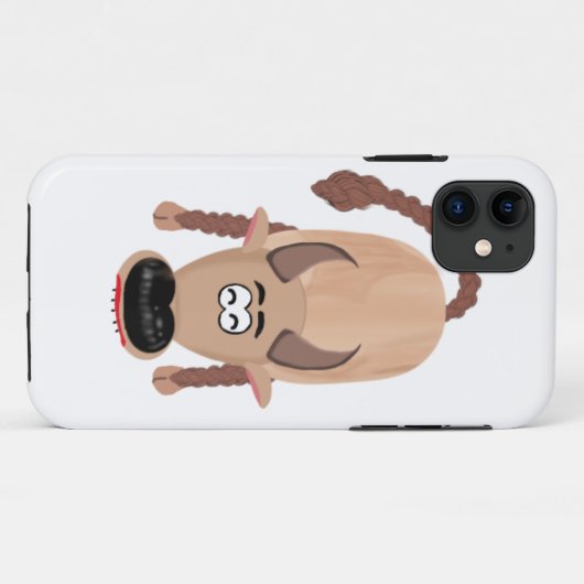 Buffel van hout. Case-Mate iPhone case (Achterkant (horizontaal))
